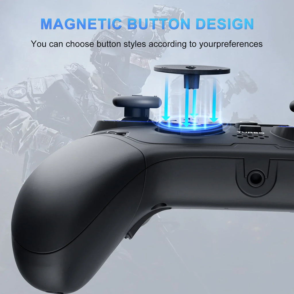 GAMINJA P516F Wired Controller for PS5 PC Android, Hall Stick