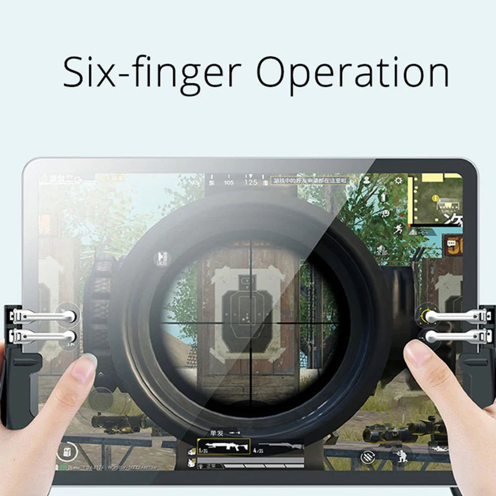 Six Finger Mobile Phone Game Trigger L1R1 for iPad Tablet PUBG
