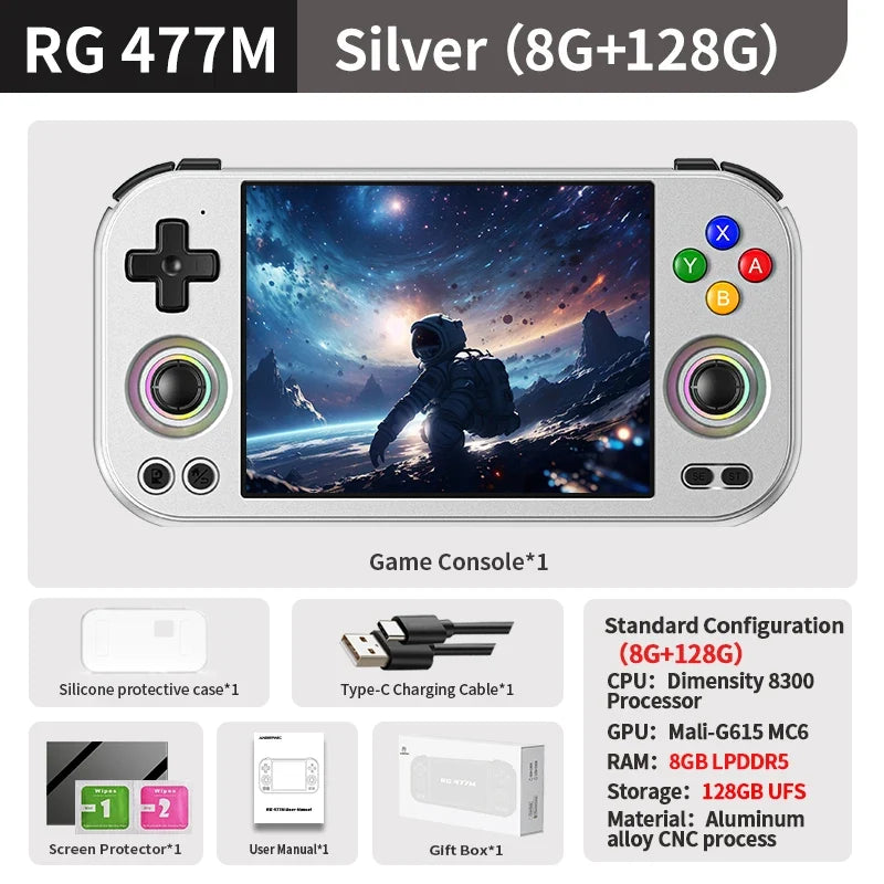Anbernic RG 477M Android Handheld, 4.7-inch LTPS, Dimensity 8300