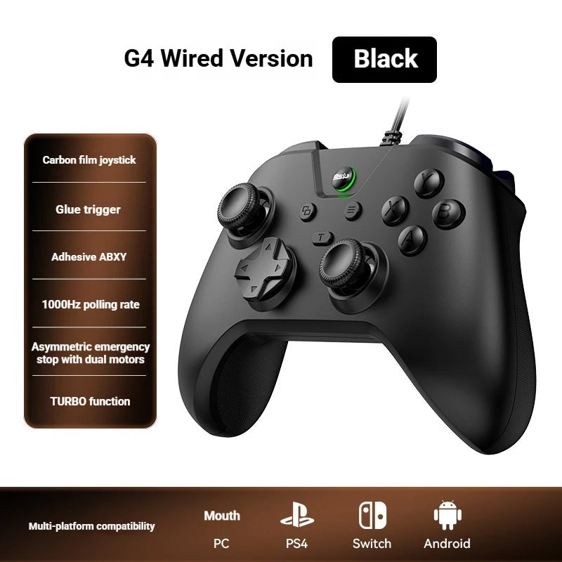 Ps4 Controller G4 Wired Gaming Gamepad 1000hz Turbo Dual Motor Vibration Controller For Pc Steam Ps4 Switch Android Gaming Us