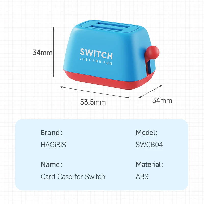 Nintendo Switch Lite Hagibis Game Card Case, Toaster 2-Slot
