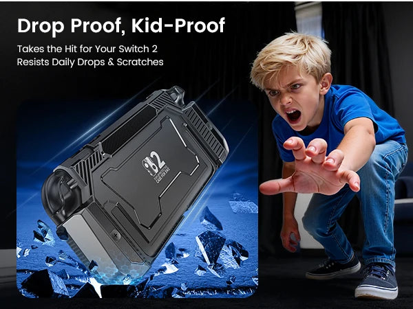 Pop-Up Case for Nintendo Switch 2, BEBONCOOL Ergonomic PC Grip