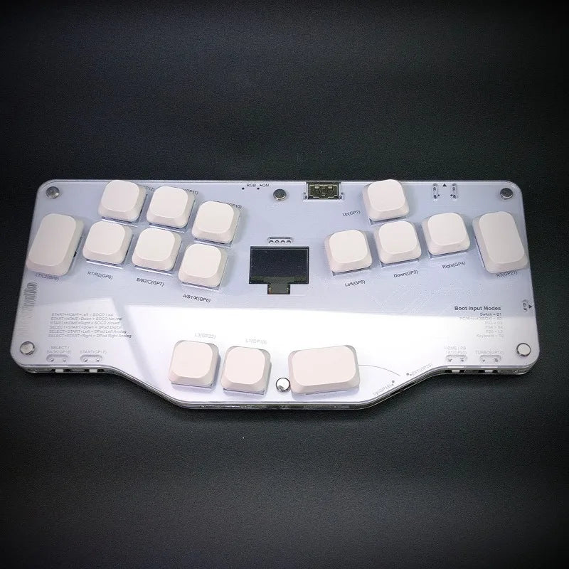 Mixbox Right Hand Combat Keyboard Customized RGB Ergonomics Wired Keyboard Low Axis Hot-swap Joystick Keyboard Accessories Gifts