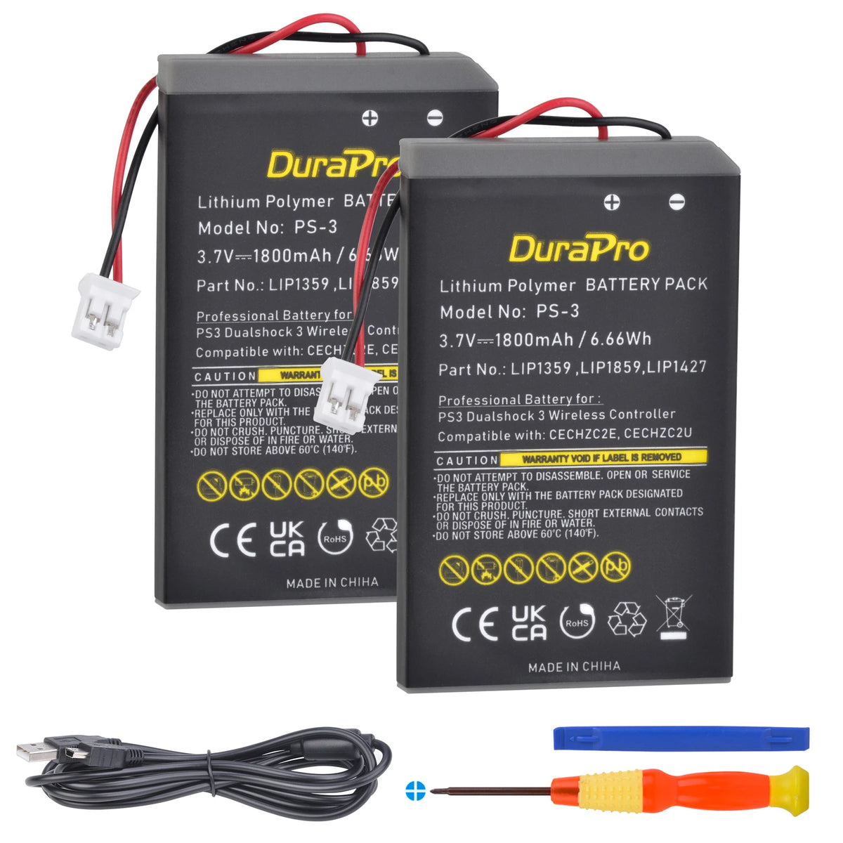 DuraPro 1800mAh Battery for Sony PS3 DualShock 3 Controller