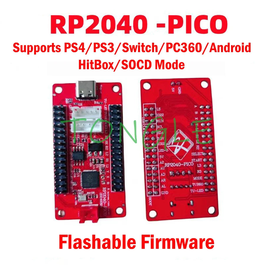 Zero Delay Arcade USB Encoder, PC PS3 Switch Android Pi