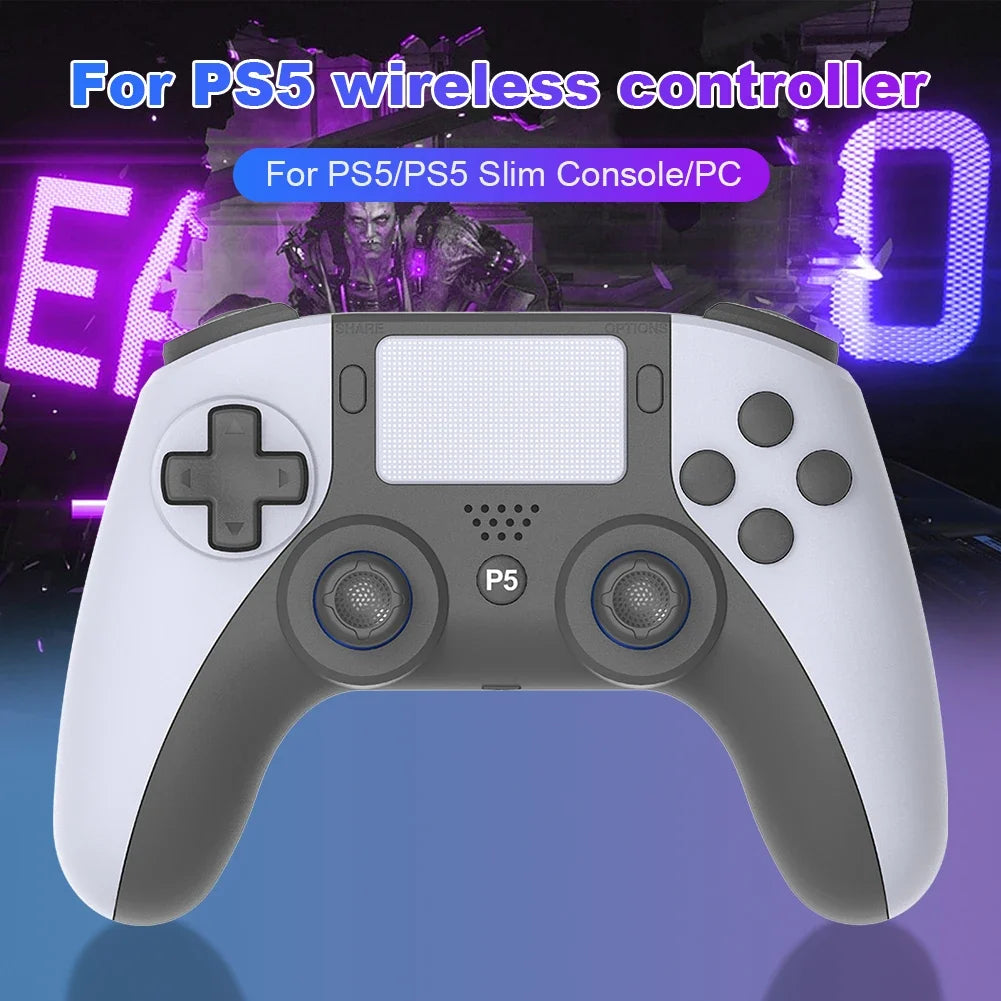 Alloyseed Wireless Gamepad for PS5 PS5 Slim PC with 6-Axis Gyro