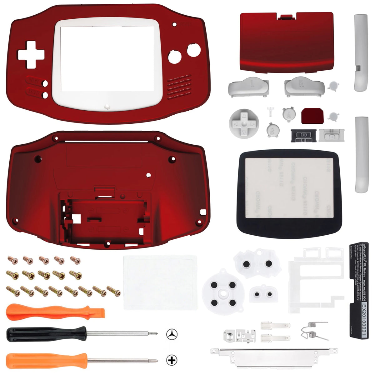 eXtremeRate IPS Ready GBA Shell - Chameleon Green Purple