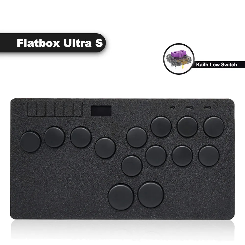 Flatbox Ultra S Stickless Controller Hitbox For P5 Arcade Joystick Hitbox For PS4/PC/NS/Steam With Kaih Low Profile Switch