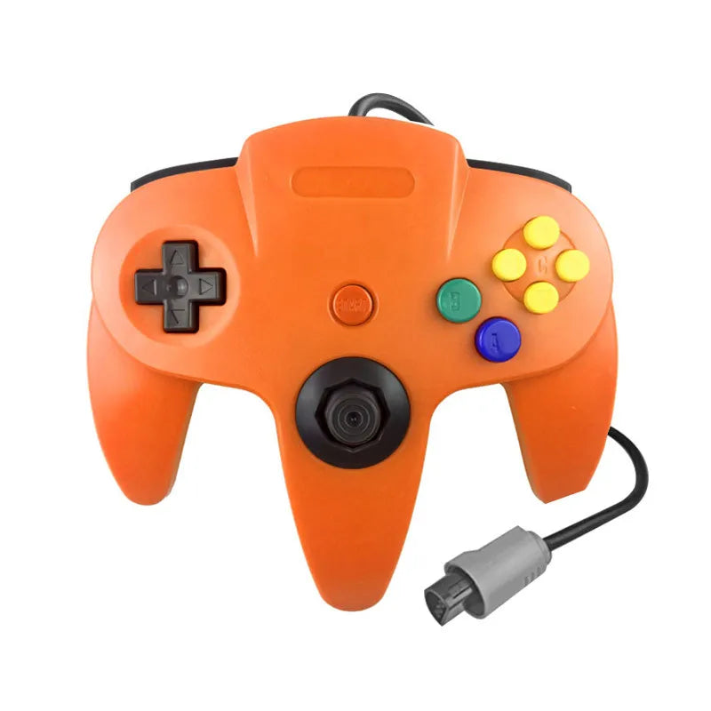 Wired Transparent Controller for N64 Console, Solid Colors