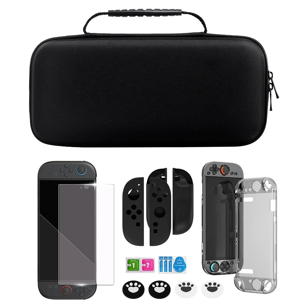 Carrying Case Kit for Nintendo Switch 2 with Glass & Joy-Con Case