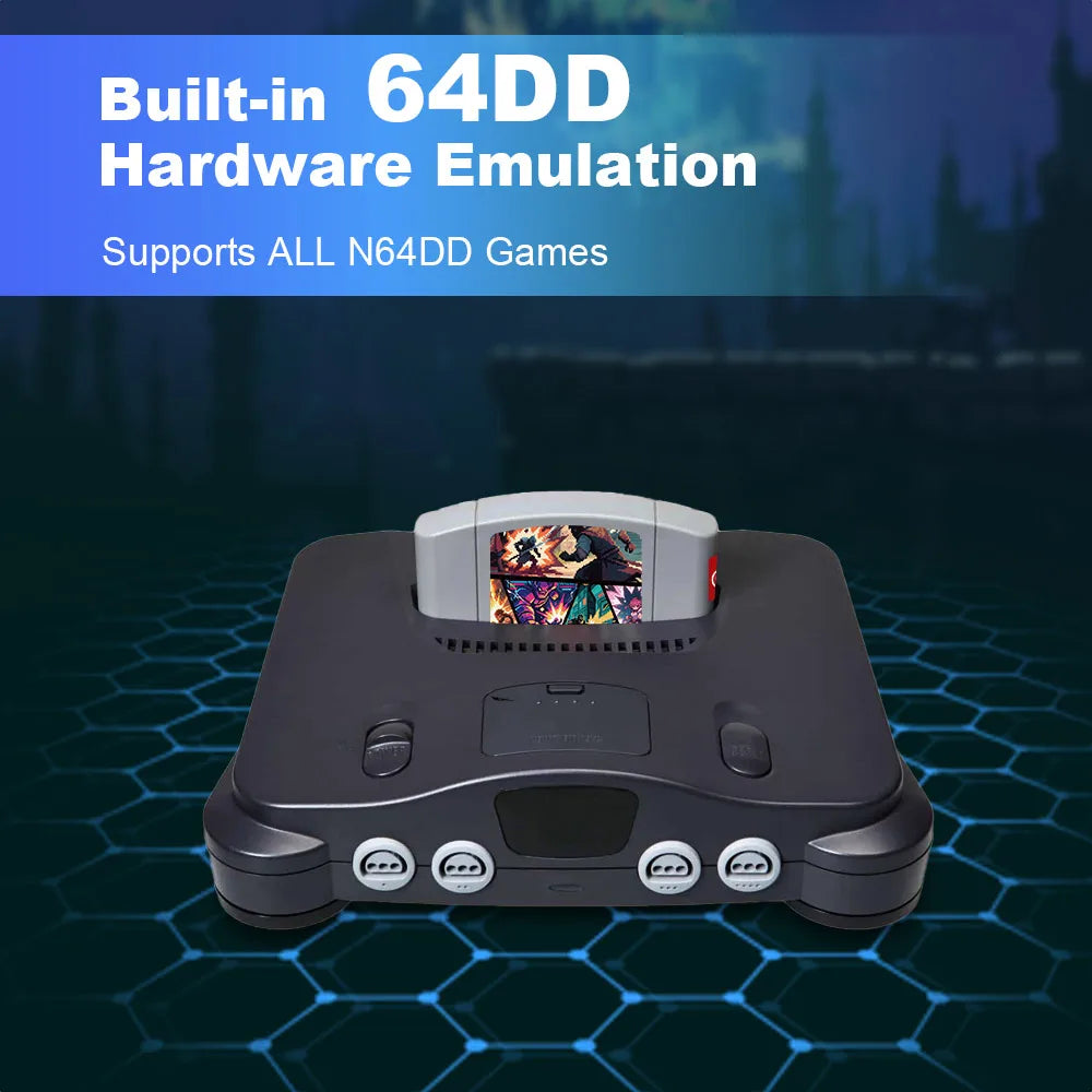 N64 Game Cartridge with 32GB TF Card, 5000+ Games, Region Notes