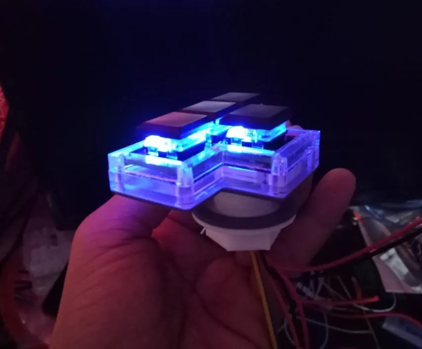 5 Pin LED MixBOX WASD Keys UGRL for Arcade Stick Replacement Convert Traditional Japanese Style Joystick Arcade Accessory