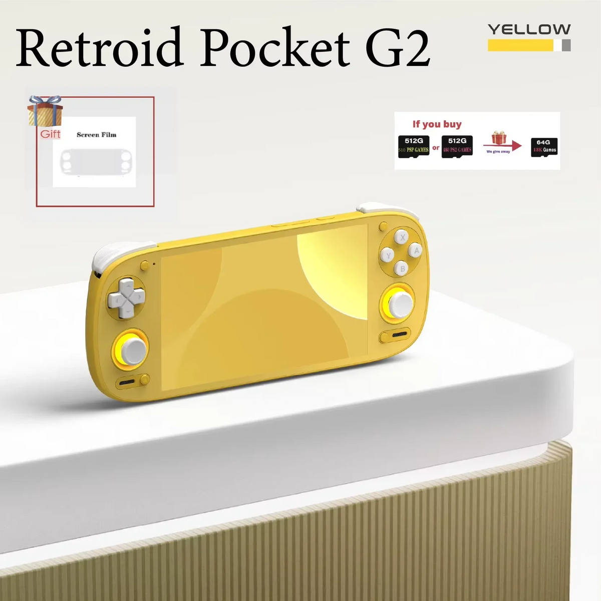 Retroid Pocket G2 RP G2 Retro Handheld Game Console Video Game Consoles 5.5Inch 1080 AMOLED Screen Android15 5000mAh PSP PS2 NEW