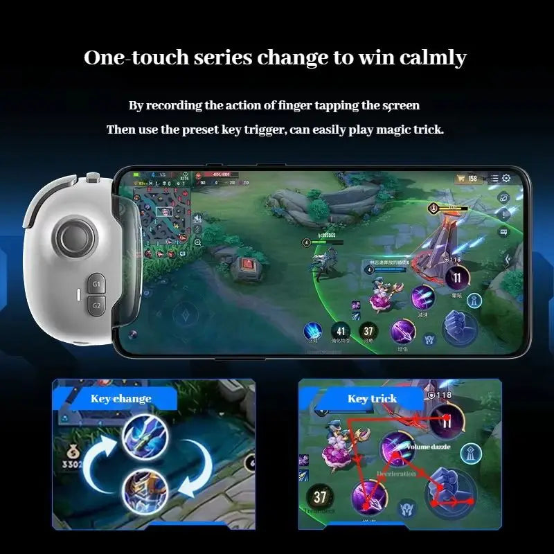 Memo Mobile Game Joystick Mb03 MB02 Game Controller Wireless One Click Combo Shadow Button Intelligent Pressure Gun Phone Tablet