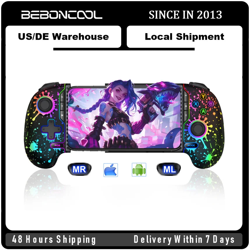 BEBONCOOL MC302 Hall Effect Phone Controller, Stretching, Android