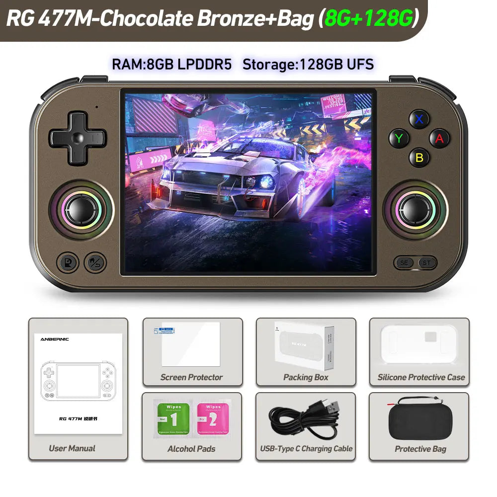 Anbernic RG 477M Android Handheld, 4.7-inch LTPS, Dimensity 8300