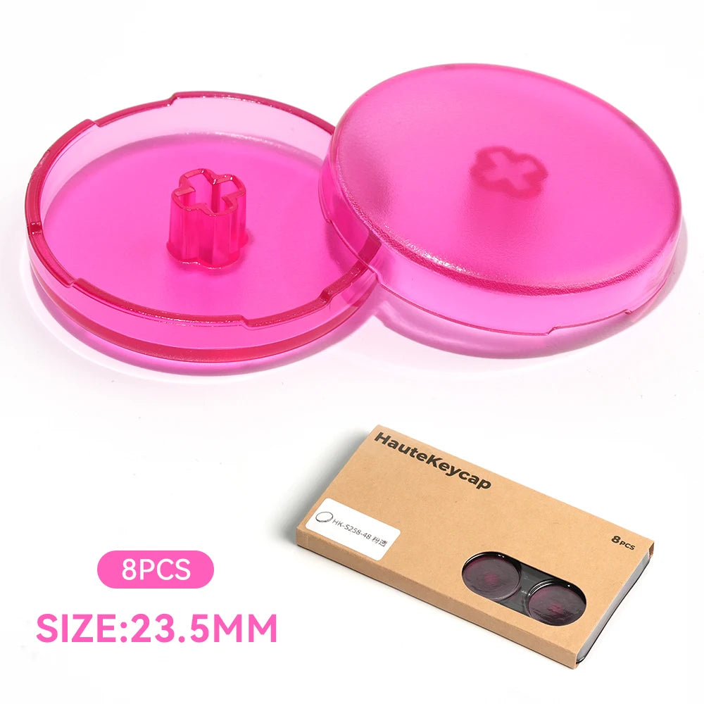 Haute42 23.5MM/25.8MM Hitbox Button Caps For Leverless Controller 8Pcs Cross Keycaps For Stickless Hitbox Controller Keycaps