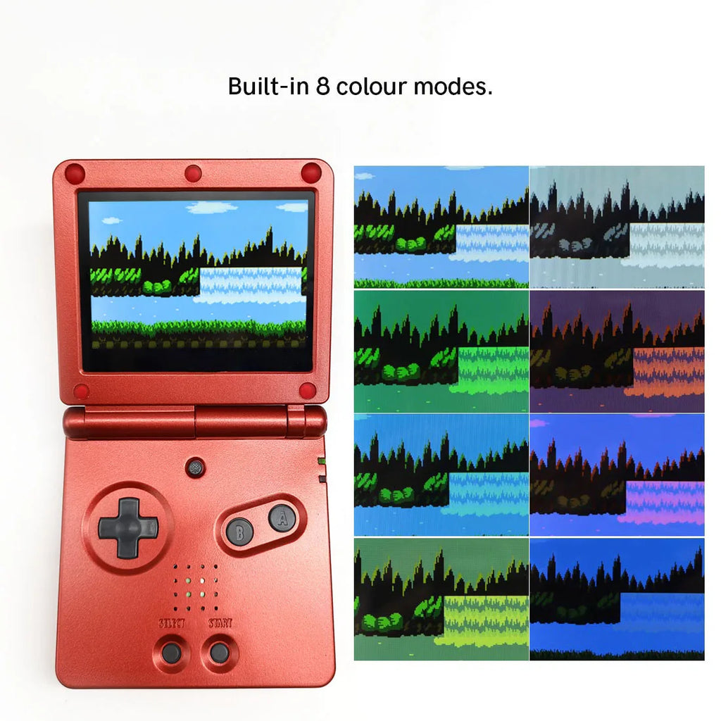 HISPEEDIDO Pre-Laminated IPS 3.0 inch V5 Real Drop in Screen For GBA SP LCD Replacement Kits Build in OSD Menu Easy to Install