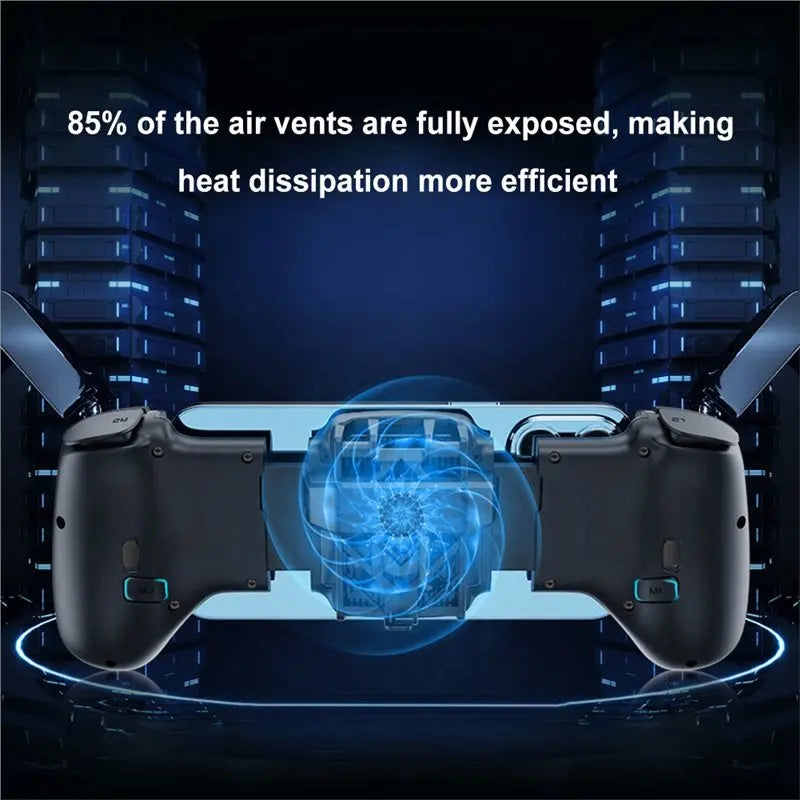 QWE-JK02 Semiconductor Radiator Gaming Telescopic Gamepad For Switch Android For IOS Phone Cooling Handle Controller