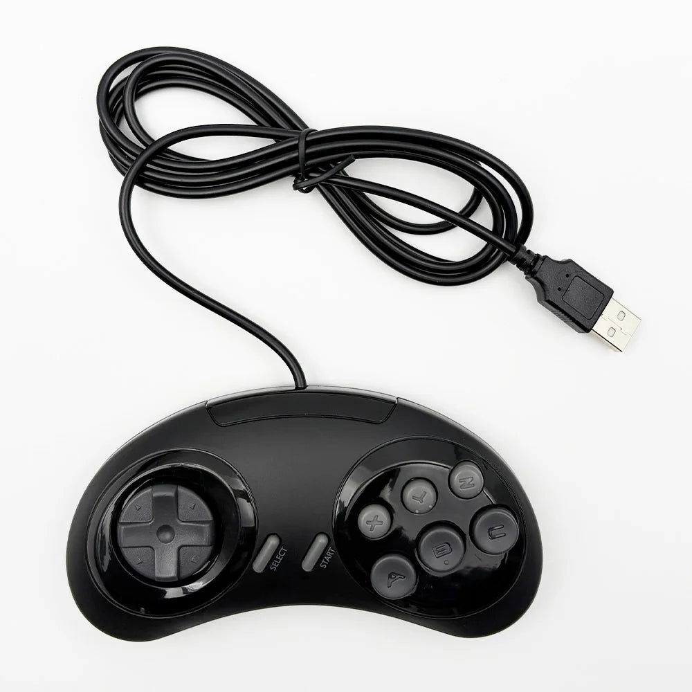 Wired Gamepad for MD PLUS Game Console Replacement Controller