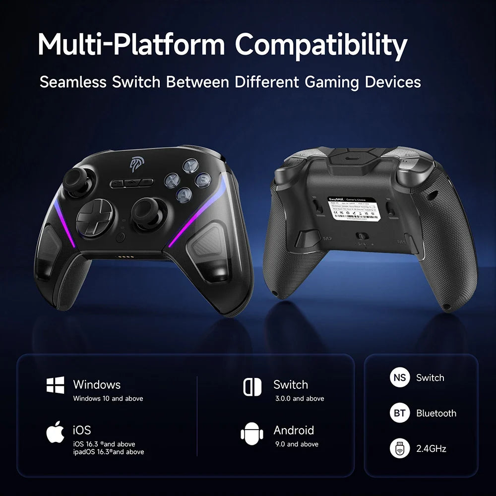 EasySMX D10 TMR Stick Wireless Gamepad for PC, Switch, Steam