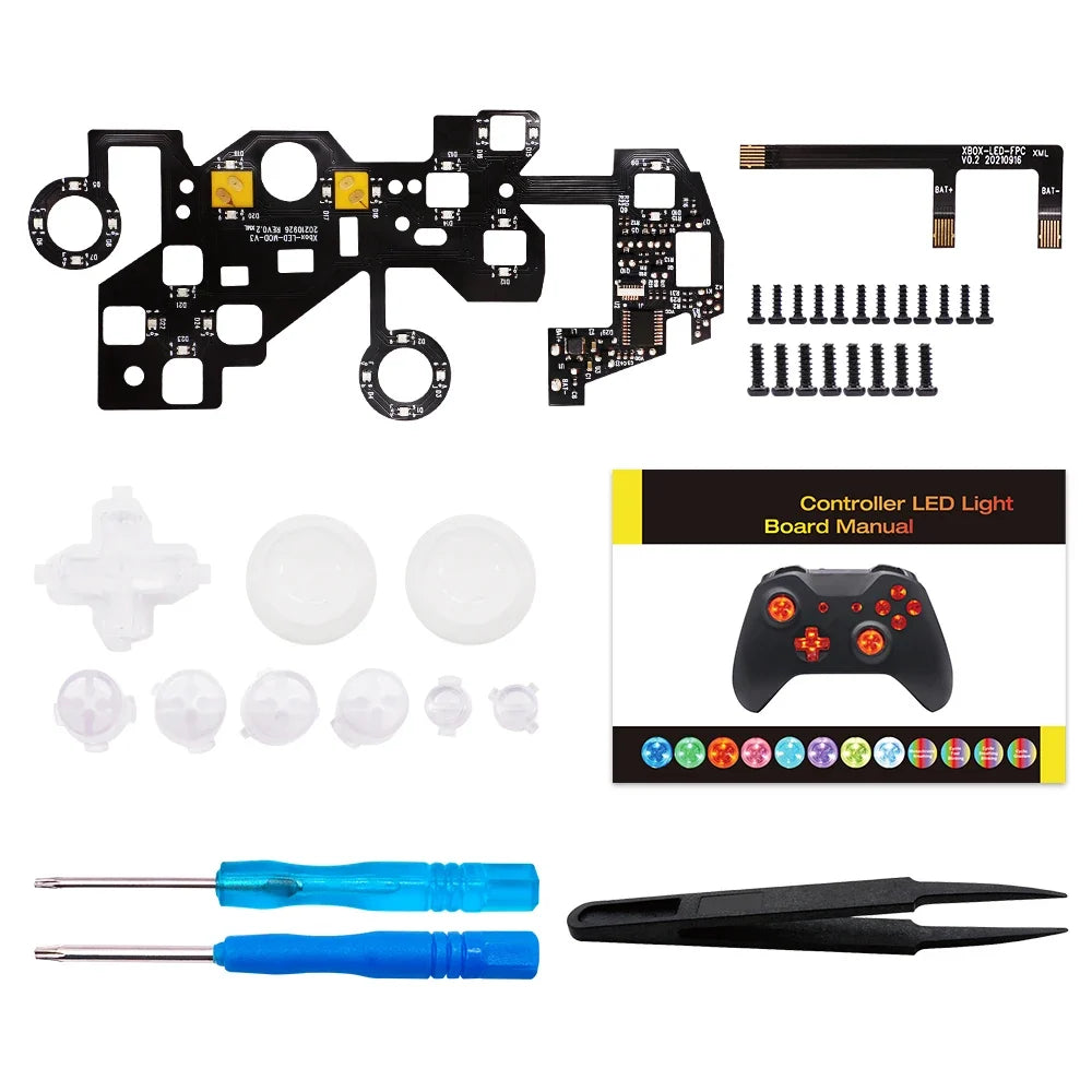 For XBOX ONE S Wireless Game Controller Light Board LED Wireless Game Controller Replacement Circuit Board Kit