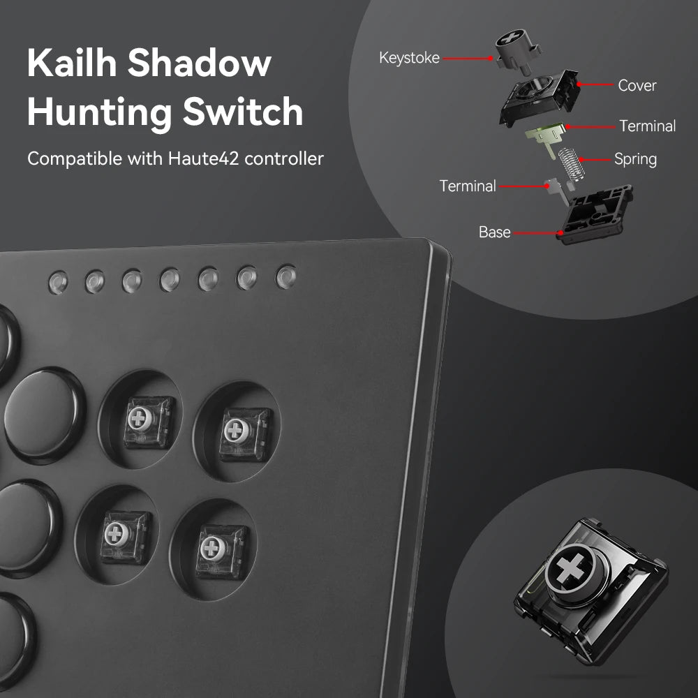 Haute42 Kailh Low Profile Switch for Hitbox, Shadow Hunting
