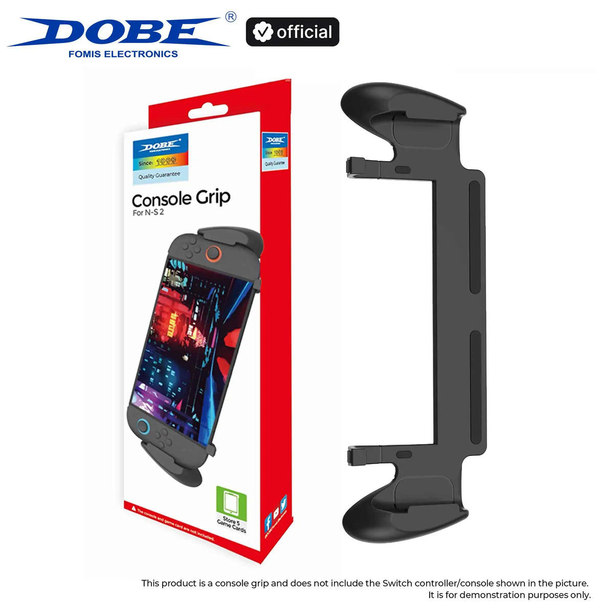 DOBE Grip for Nintendo Switch 2 with 5 Game Card Slots, Anti-Slip