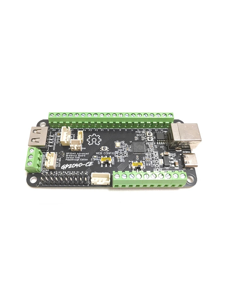 GP2040 Advanced Breakout Board USB Passthrough Fighting Board for Arcade Hit box DIY Fighting Stick Work For PC PS4