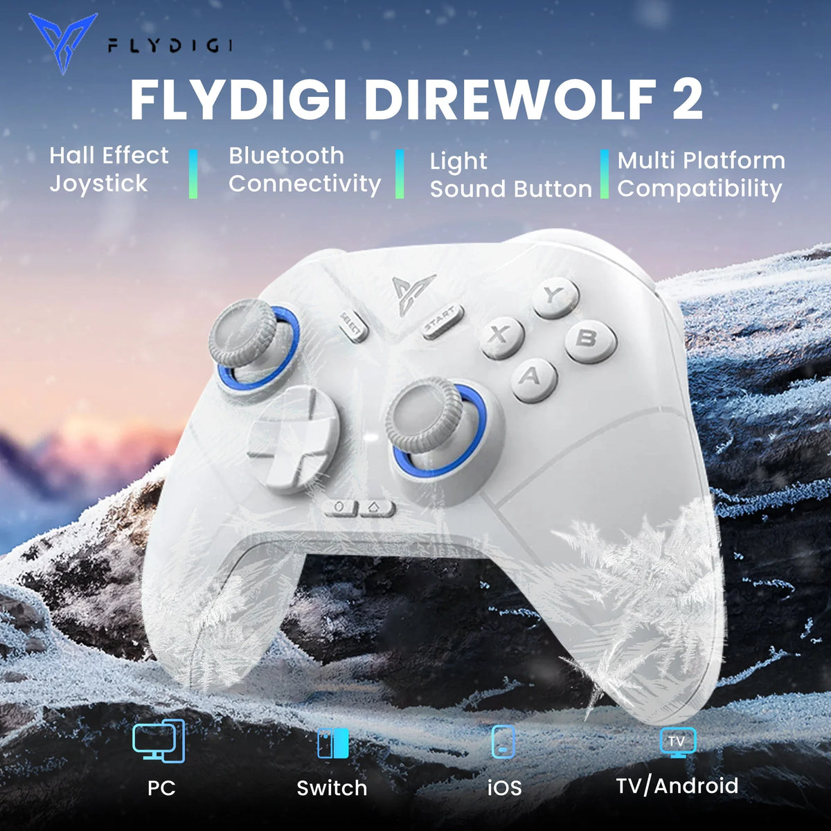 Flydigi Direwolf 2 Bluetooth Wireless Gamepad With Hall Lineness Function Controller For PC Switch iOS Android