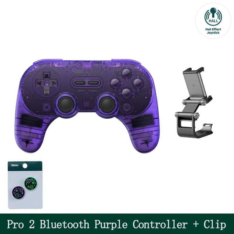 8BitDo Pro 2 Bluetooth Gamepad with Hall for Switch, PC, Android