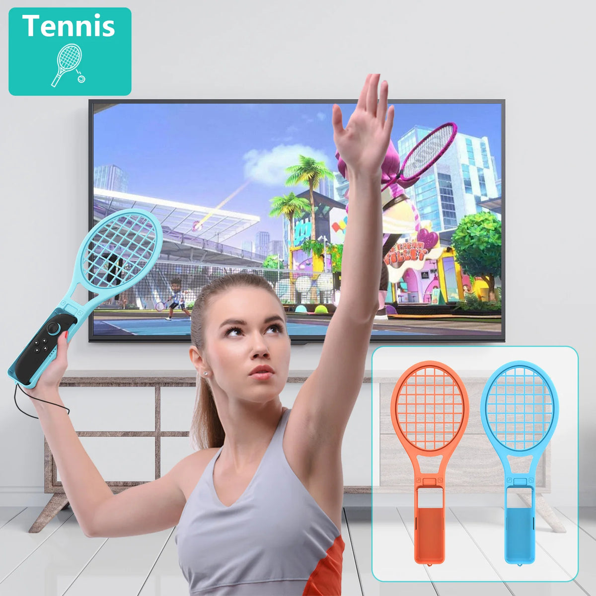 18 in 1 Sports Kit for Nintendo Switch 2 Joy-Con, Golf & Tennis