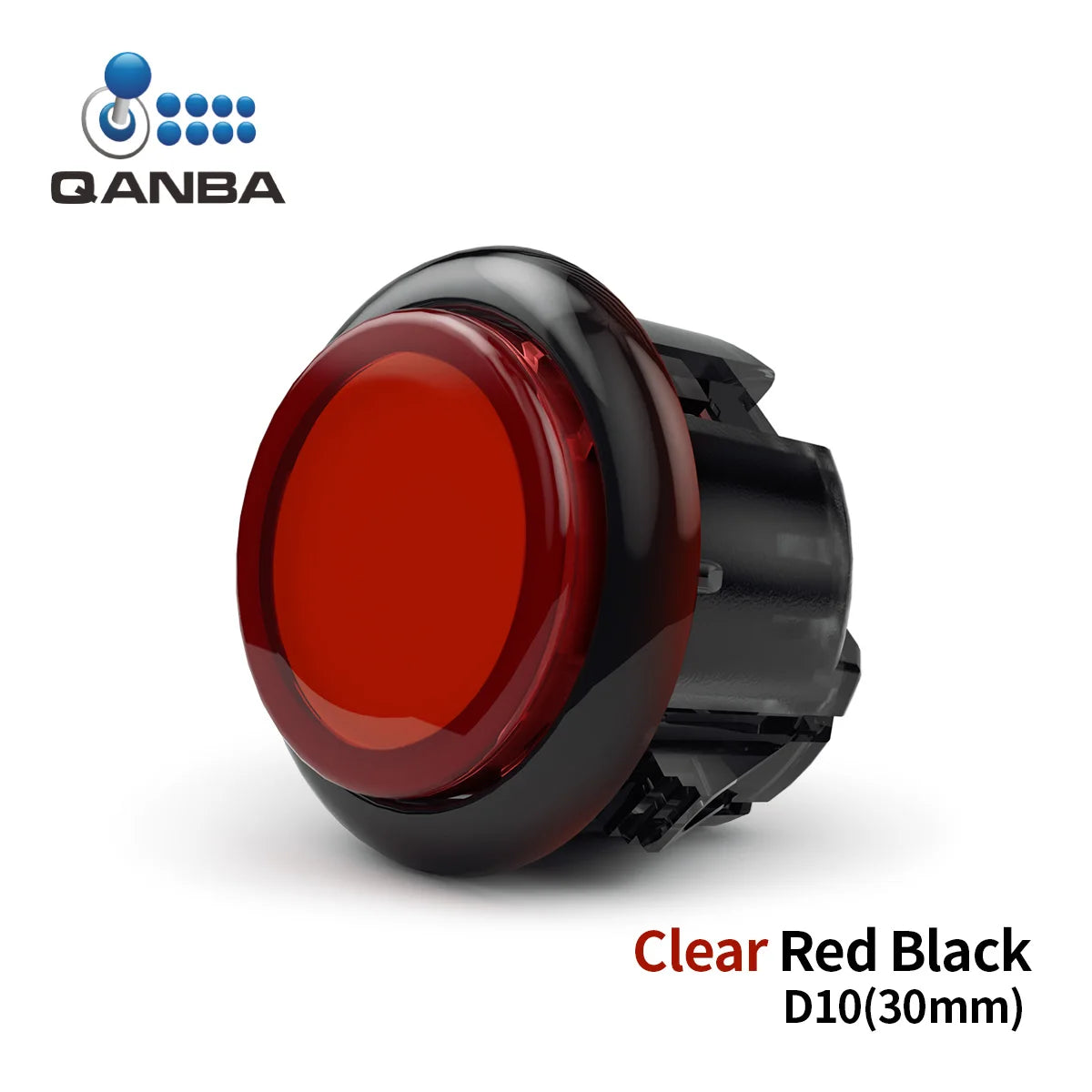 QANBA Gravity KS Silent Arcade Buttons, 30mm/24mm Snap-In