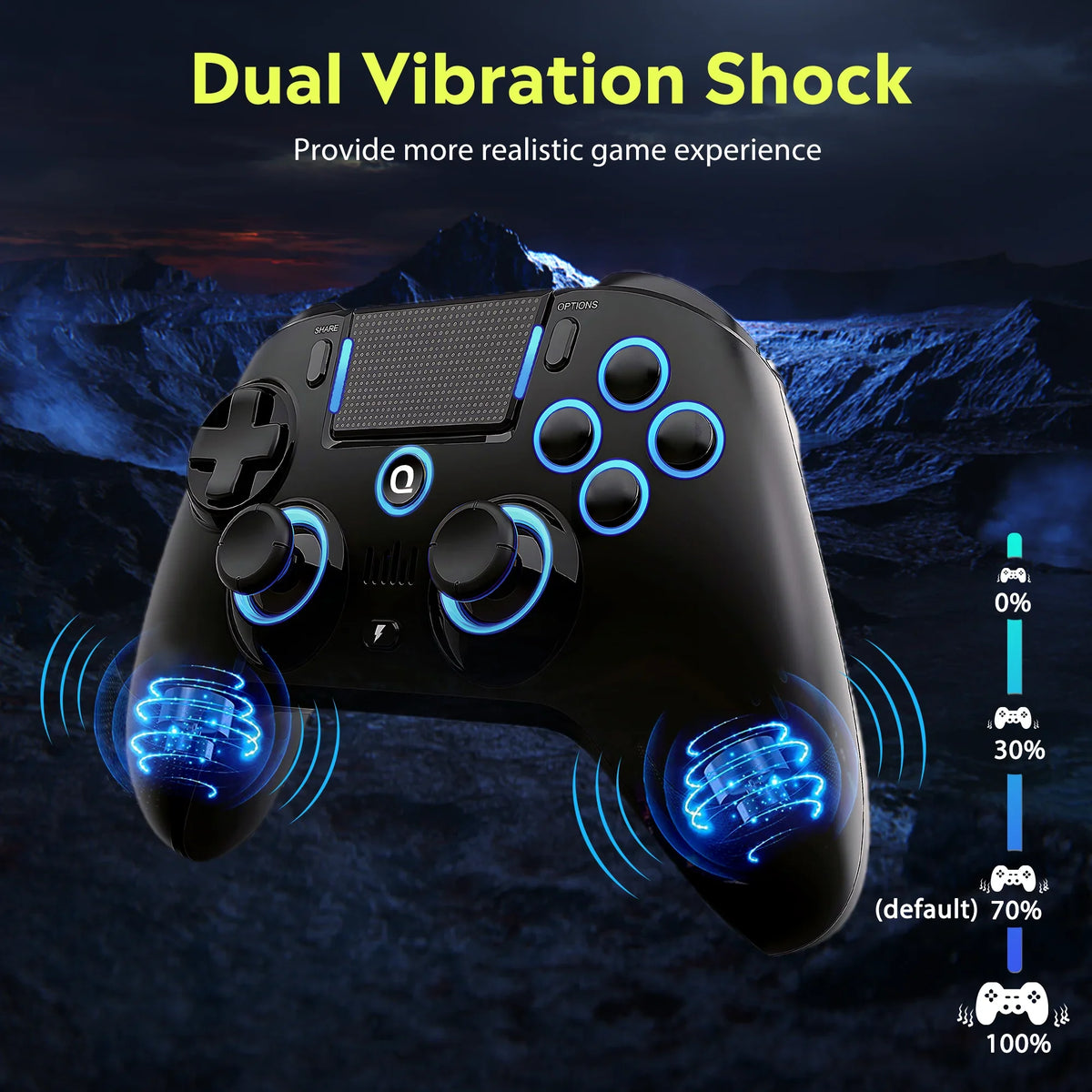 QRD Spark N5 Wireless Controller for PS5 PS4 PS3 PC Hall