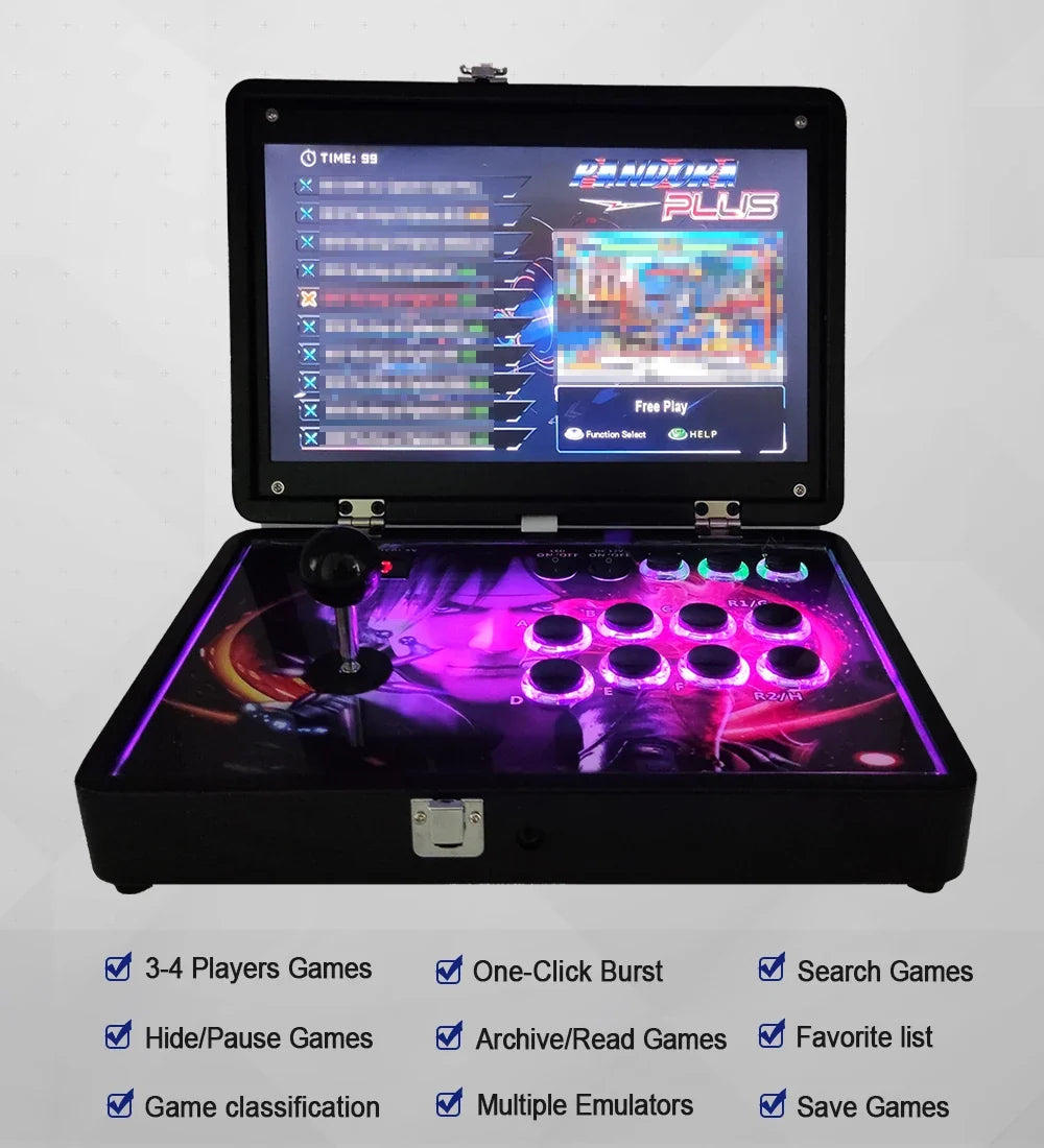 Pandora DX Box 14 Inch Folding Arcade Console, 28645 in 1, 720P