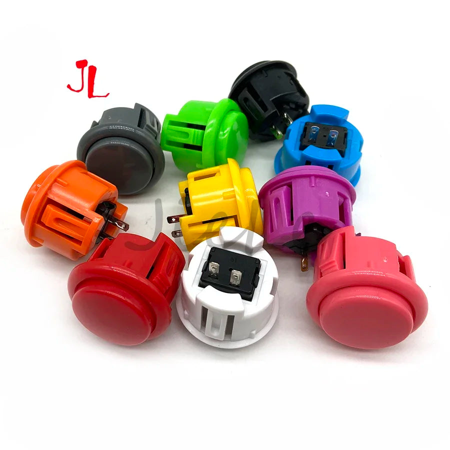 12pcs Sanwa-Style OBSF-24/OBSF-30 Arcade Push Buttons