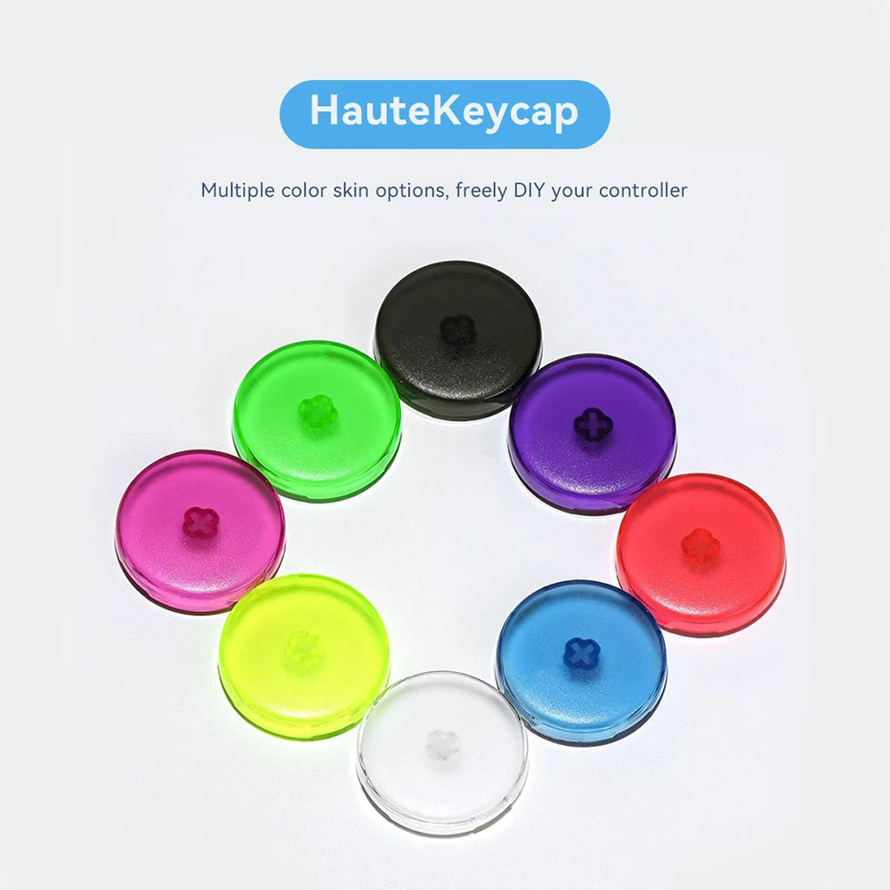 Haute42 23.5MM/25.8MM Hitbox Button Caps For Leverless Controller 8Pcs Cross Keycaps For Stickless Hitbox Controller Keycaps
