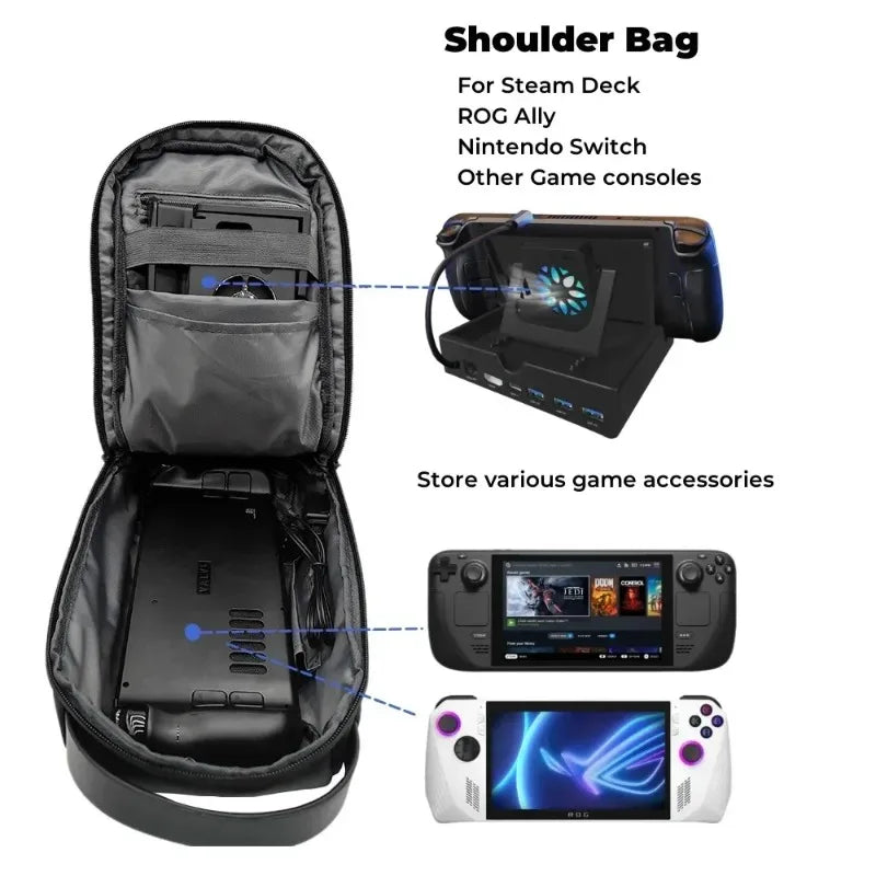 Sling Backpack for ROG Ally & Switch, Shock-Absorbing