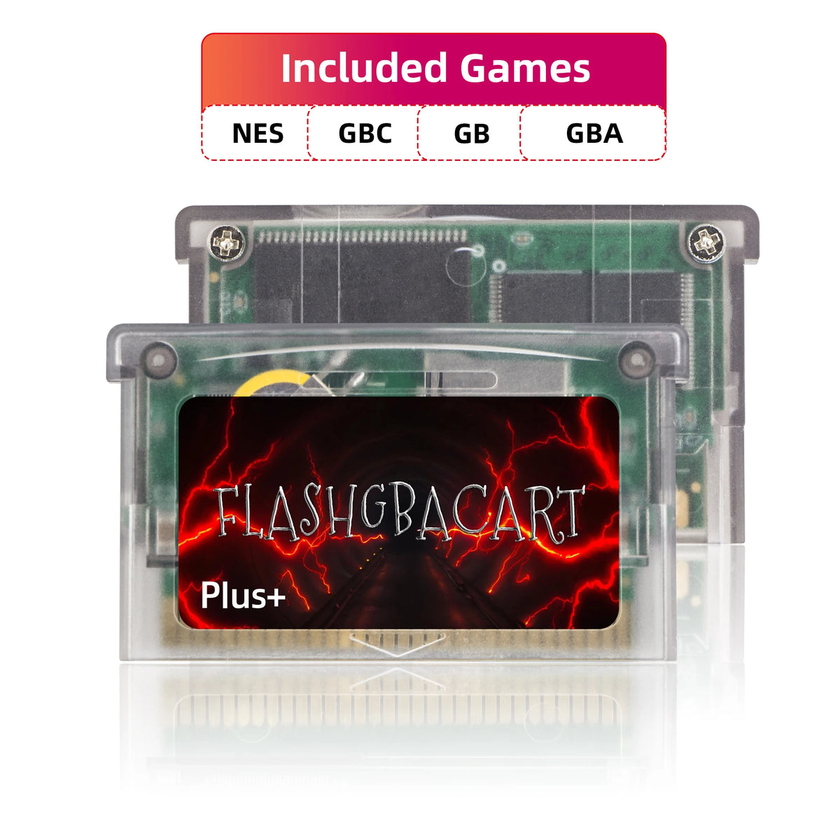 REMANK Flash GBA Cart V1.5 with RTC & 100+ Retro Games for GBA SP