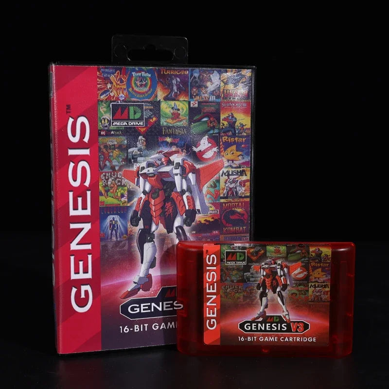 MegaDrive Genesis 3000 in 1 MD V3 Pro Game Cartridge, 8GB TF Card
