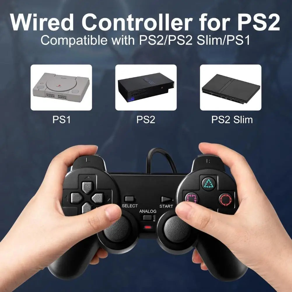 Transparent Wired Controller for PS1, PS2 and PS2 Slim