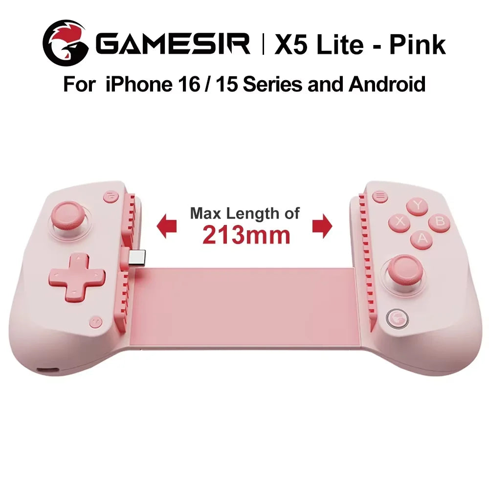 GameSir X5 Lite Mobile Type-C Controller Hall Effect Joystick Portable Gamepad for On-the-Go Play for Android & iPhone 16/15