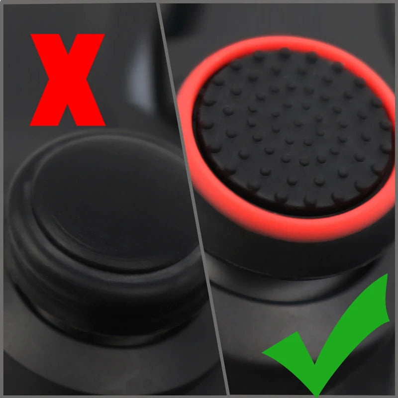 4Pcs Silicone Thumbstick Caps for PS5 PS4 PS3 Switch 2 Xbox