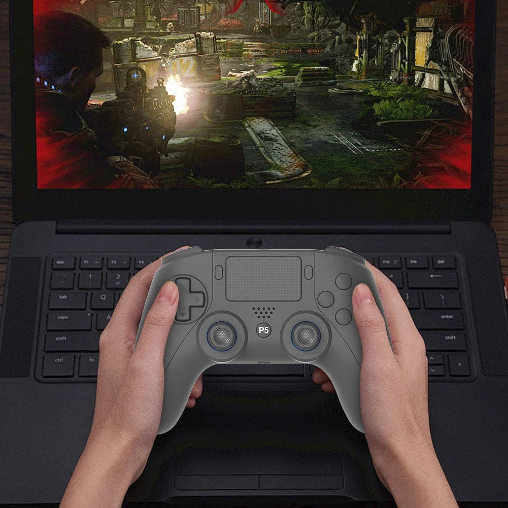 Alloyseed Wireless Gamepad for PS5 PS5 Slim PC with 6-Axis Gyro