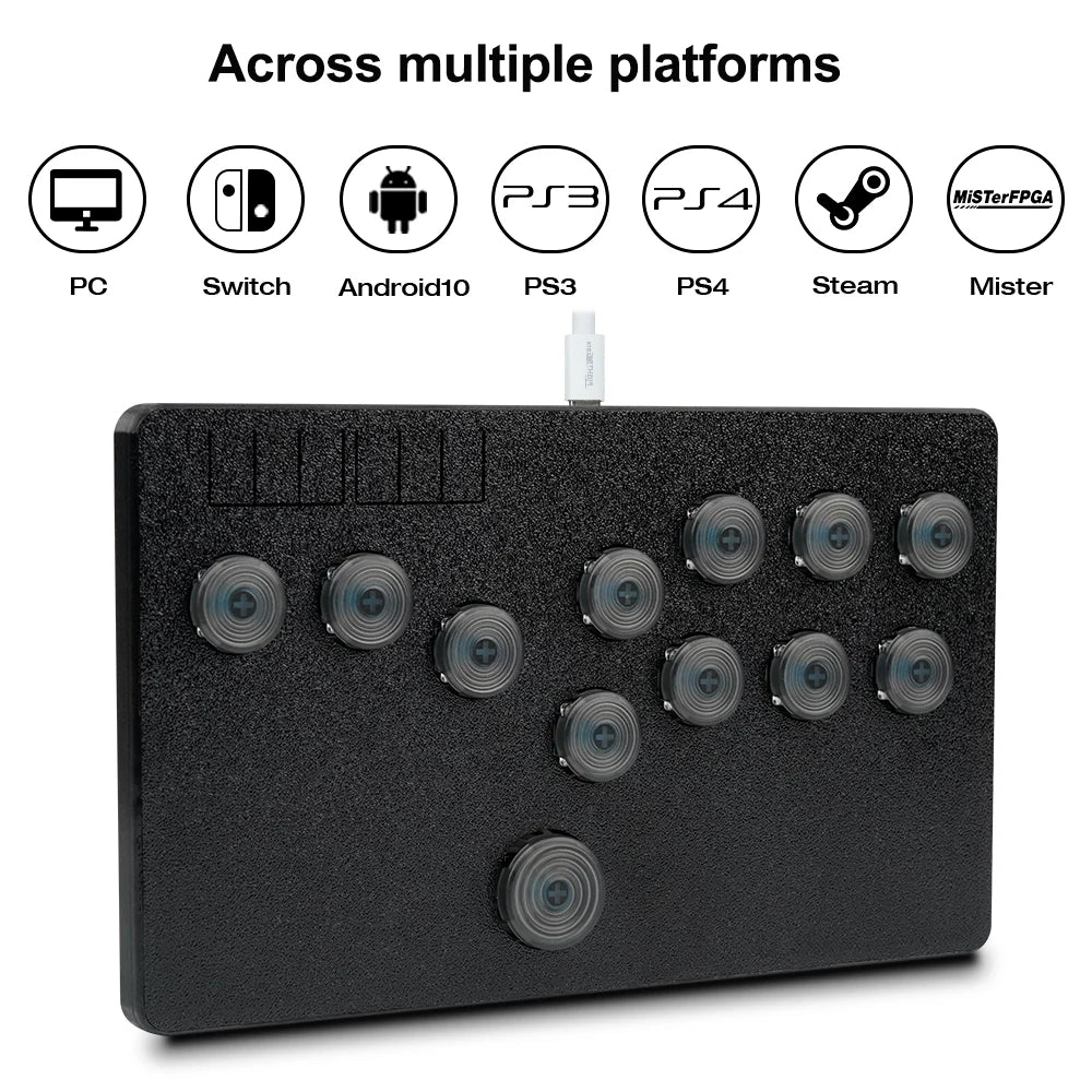 Flatbox Original Hitbox Controller GP2040-CE for PC, PS4, Switch