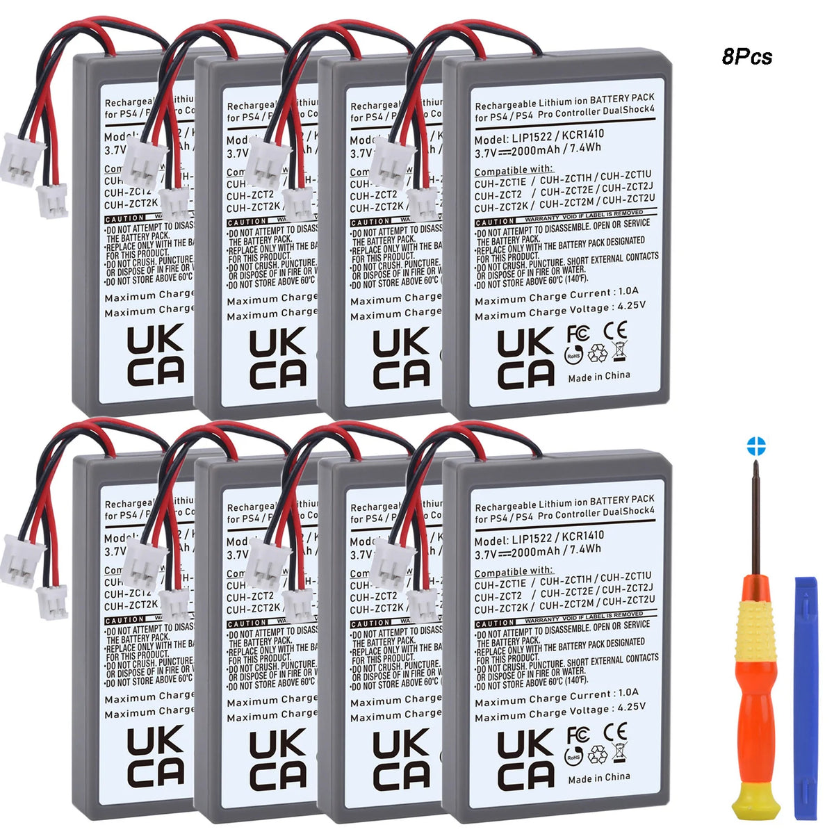 LIP1522 KCR1410 2000mAh Battery for PS4 DualShock 4 Controller