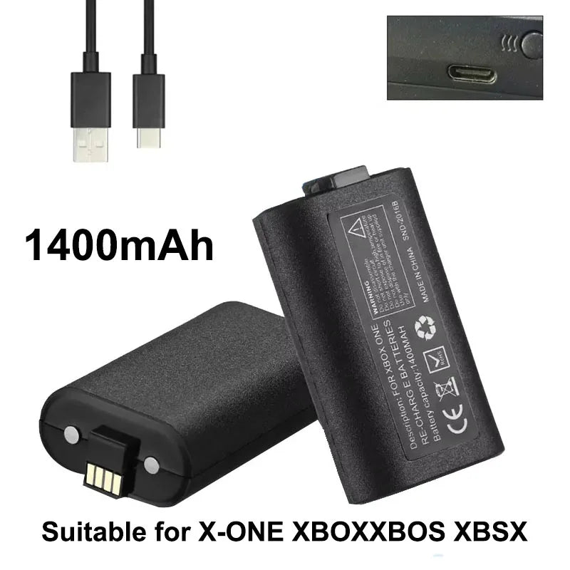 Play and Charge Kit for Xbox One X/S, Lithium Polymer Battery