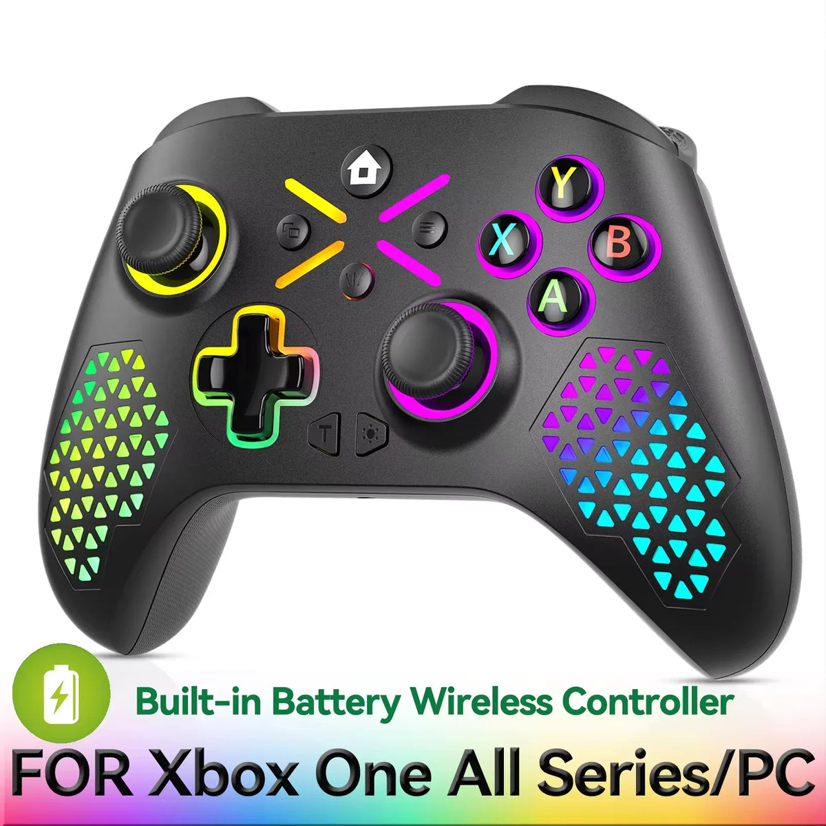 2.4G Wireless Gamepad for Xbox One, Series X/S & PC, RGB Hall
