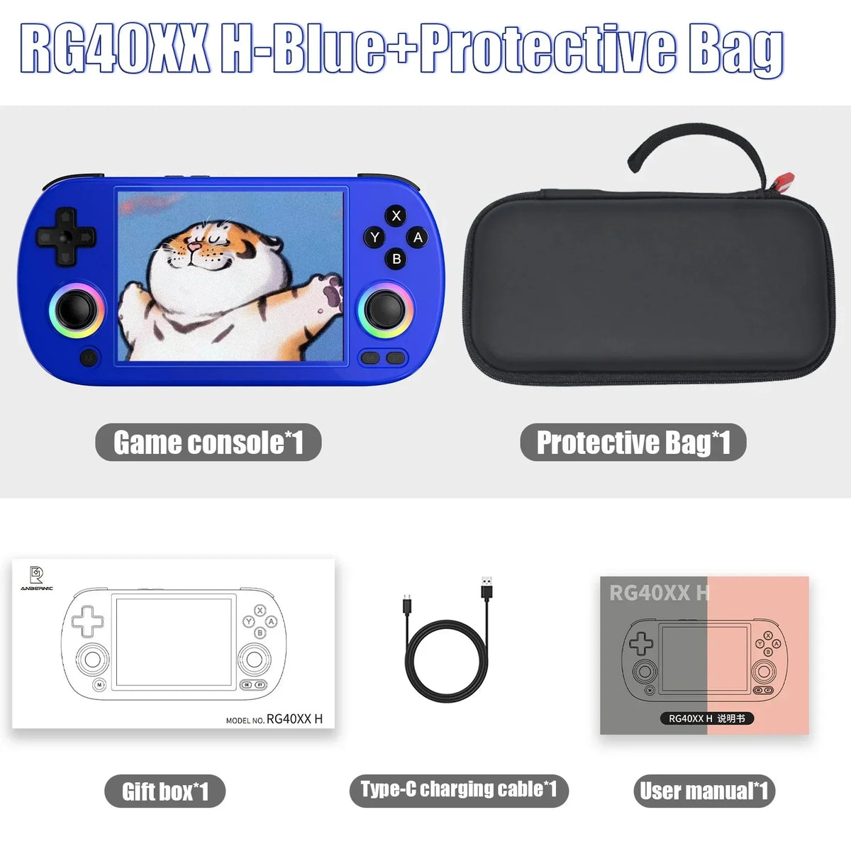 ANBERNIC RG40XX H Retro Handheld Console 4-Inch IPS Linux