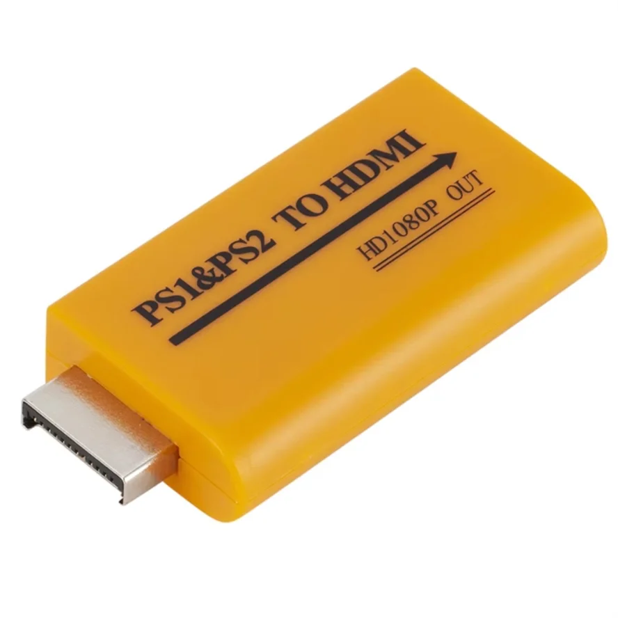 PS1 and PS2 to HDMI Converter, Up to 1080p Output, Audio Out